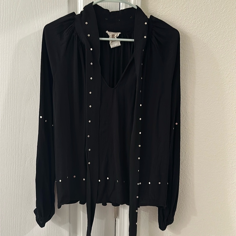 Muche et Muchette/ Free people black top front tie